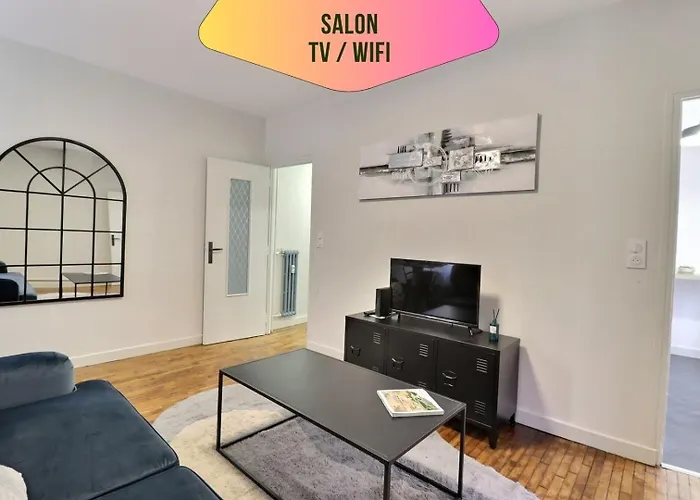 Le Logis De Madeleine - Ideal Couple / Solo - Coeur De La - Proche Gare Apartamento Troyes